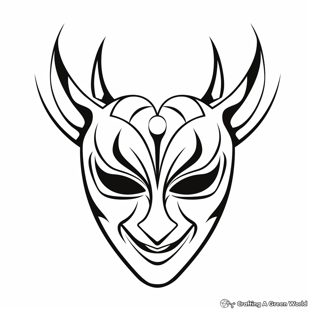 Masquerade coloring pages