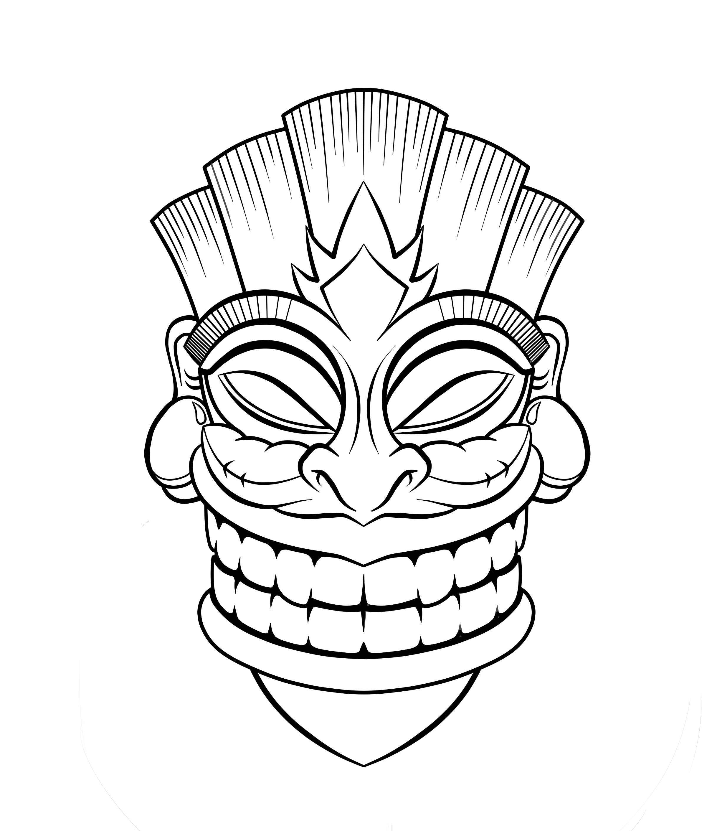 Free printable tiki mask coloring pages download free printable tiki mask coloring pages png images free cliparts on clipart library