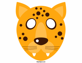 Printable cheetah mask