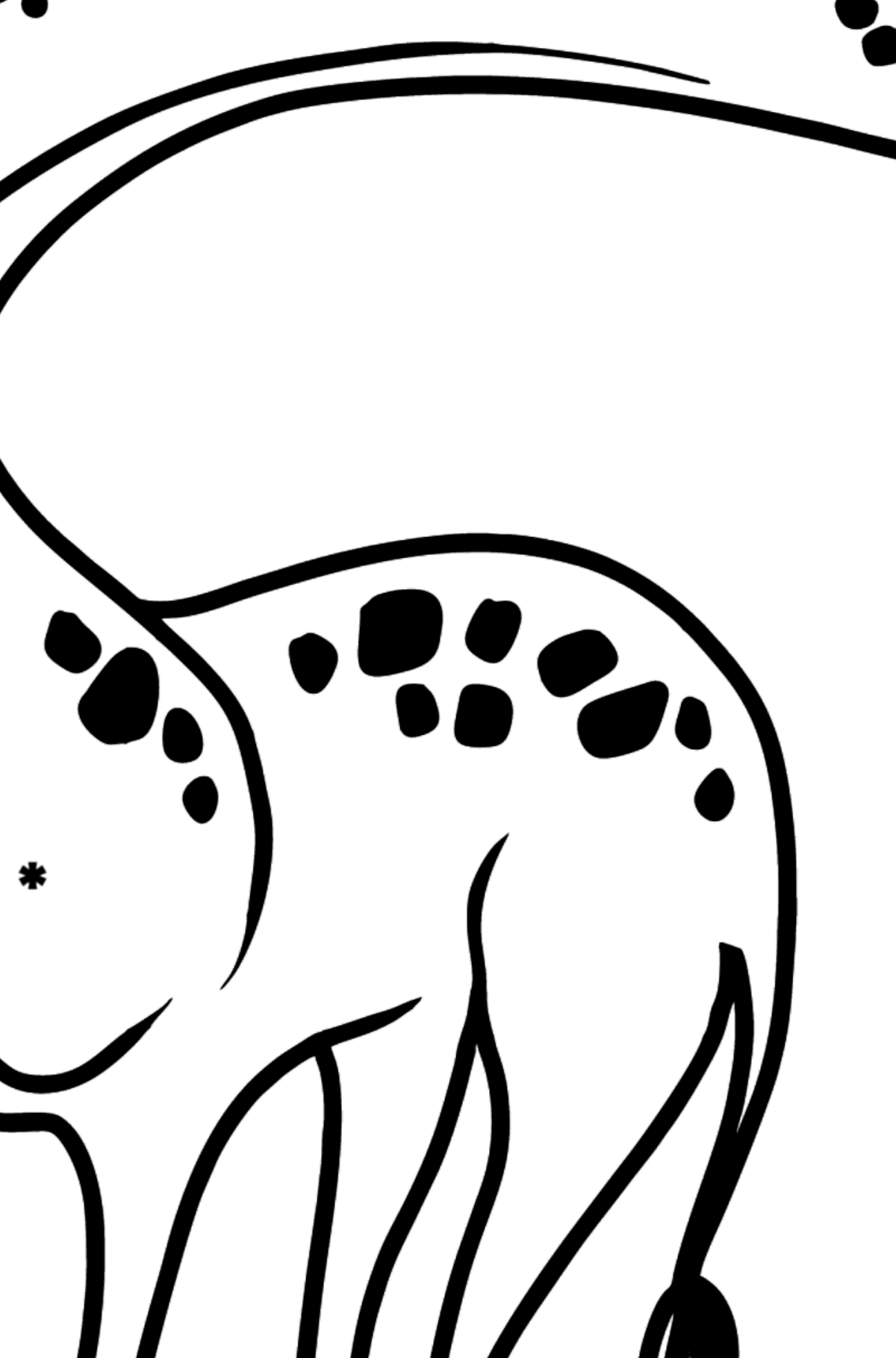 Giraffe coloring page â color online for free