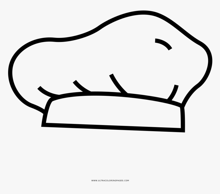 Chef hat coloring page