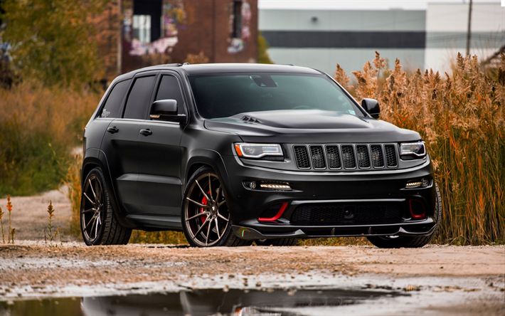 Download wallpapers jeep grand cherokee srt hemi black sport suv tuning grand cherokee front view exterior bronze wheels jeep for sktop free piâ jeep grand cherokee jeep grand jeep cherokee srt