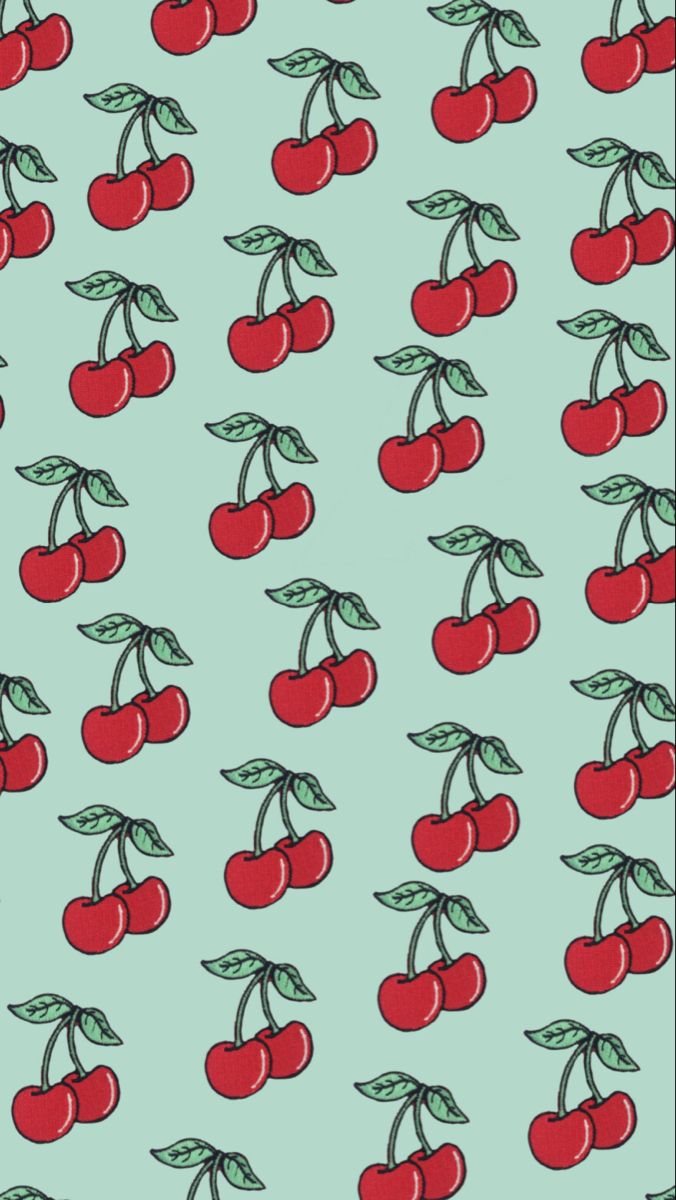 Cherry wallpaper cherry aesthetic red aesthetic green aesthetic minimalist wallpaper