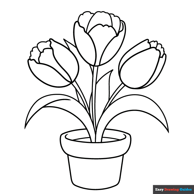 Free printable flower coloring pages for kids