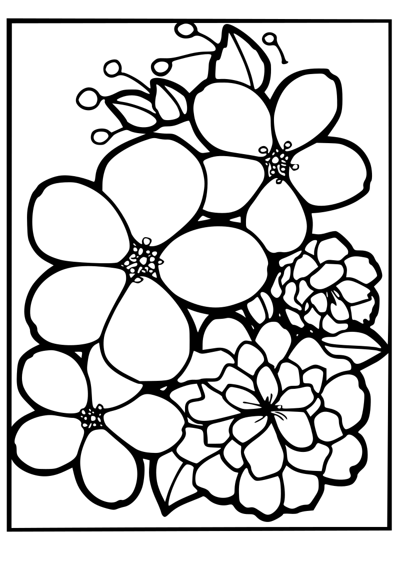 Sakura coloring pages free printable nurie