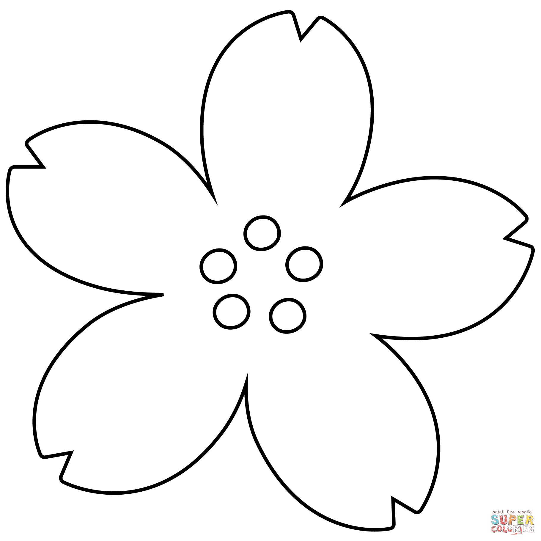 Cherry blossom emoji coloring page free printable coloring pages