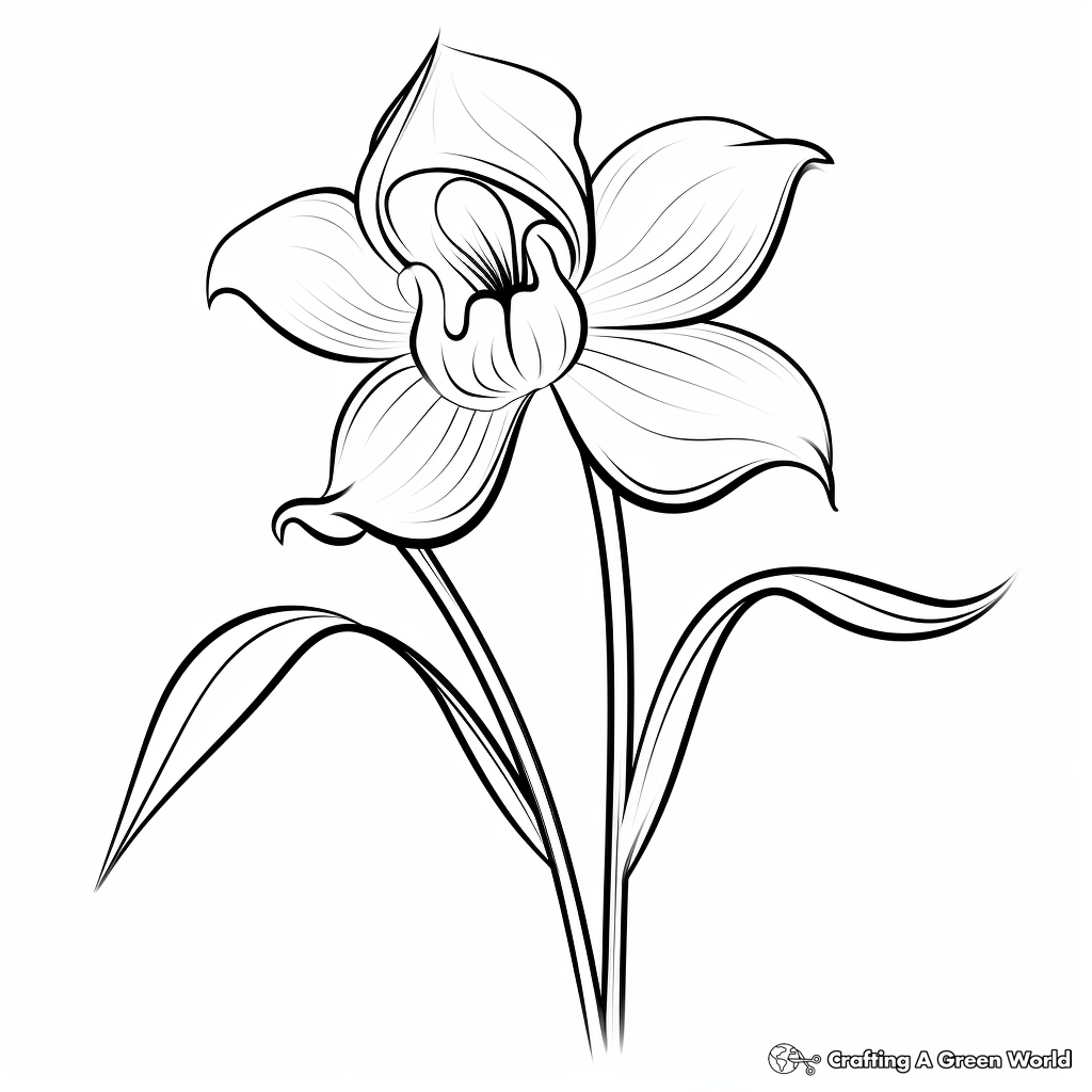 Easy flower coloring pages