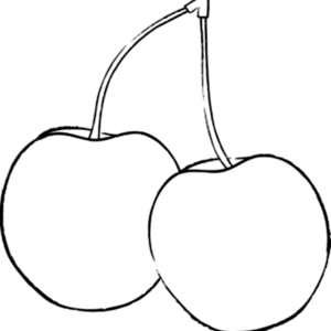 Cherry coloring pages printable for free download