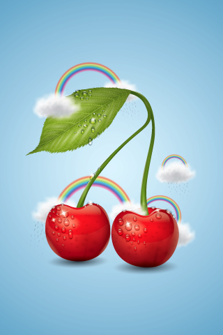 Cherry iphone wallpaper by melissareneepohl on