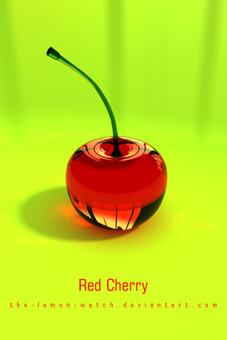 Red cherry iphone wallpaper by the