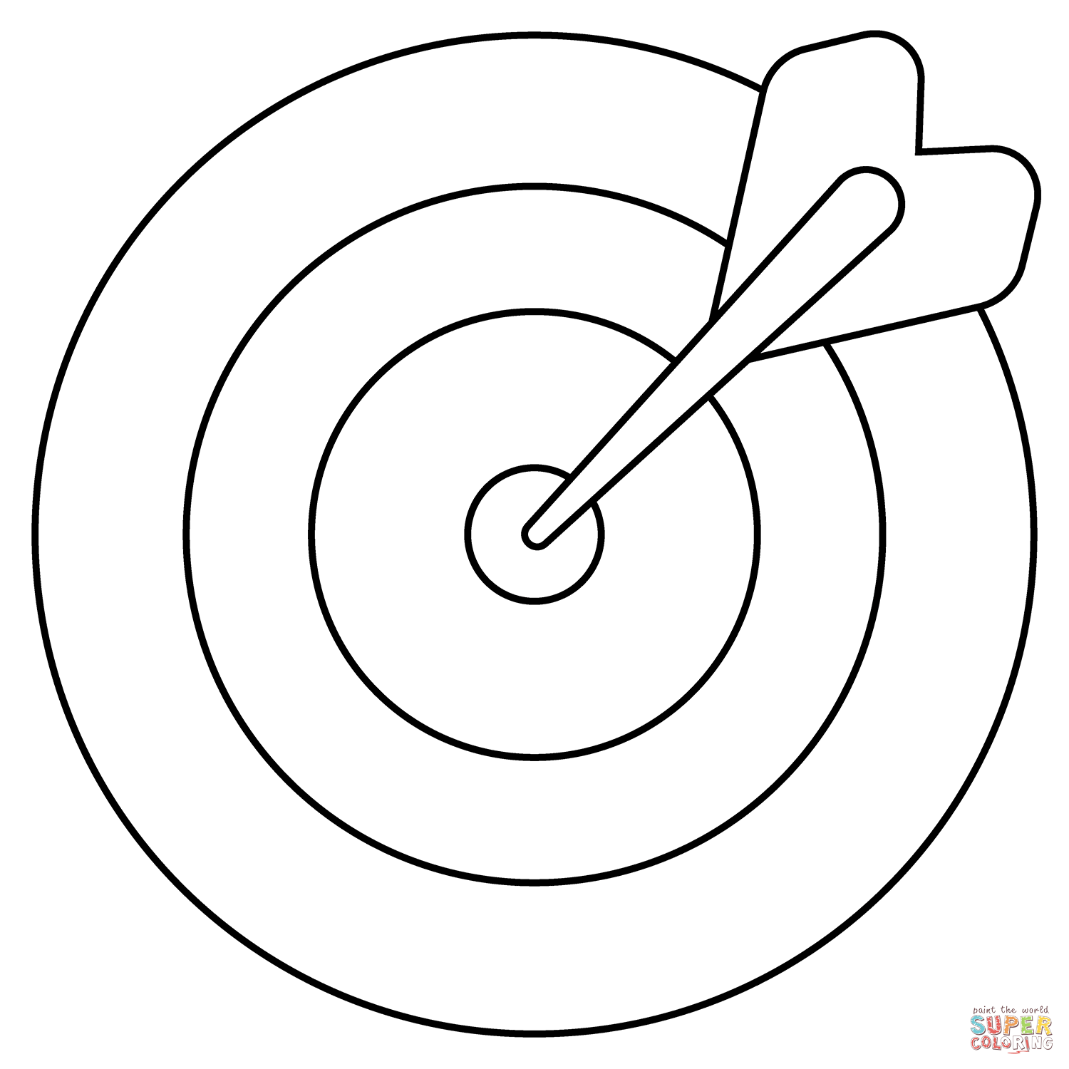 Bullseye emoji coloring page free printable coloring pages