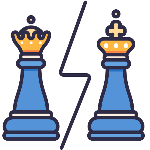 Chess victoruler linear colour icon