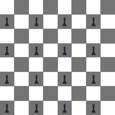 Puzzle maximum number of kings on chessboard without under check