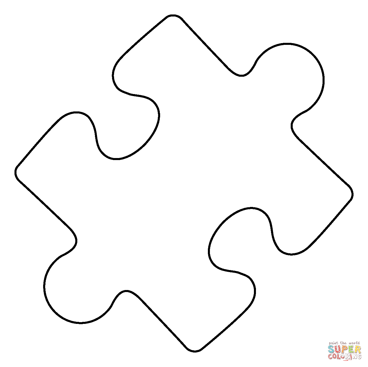 Puzzle piece emoji coloring page free printable coloring pages