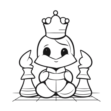 Chess coloring book png transparent images free download vector files