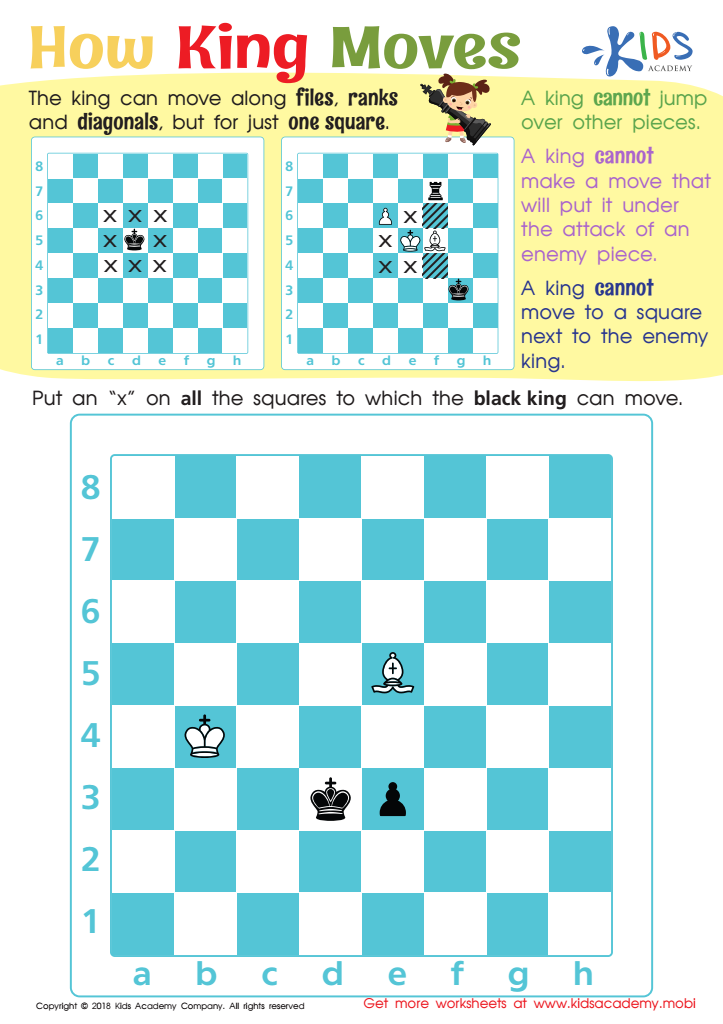 Free chess worksheets puzzles