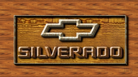 Chevrolet wood silverado logo