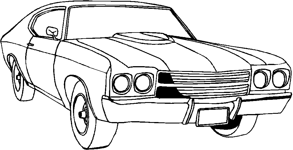 Car colouring pages for boys