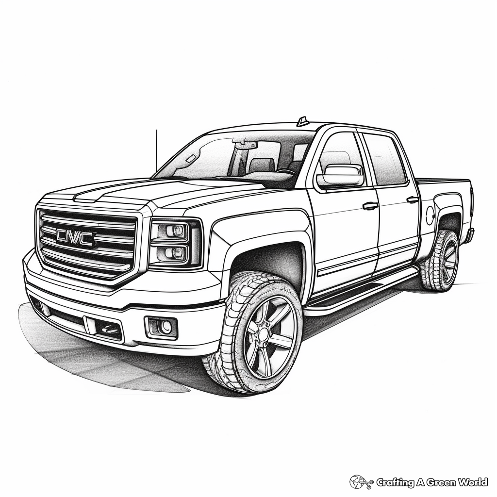 Pickup truck coloring pages