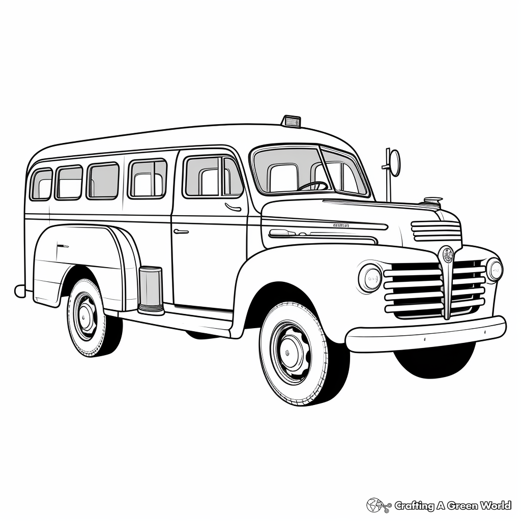 Old truck coloring pages