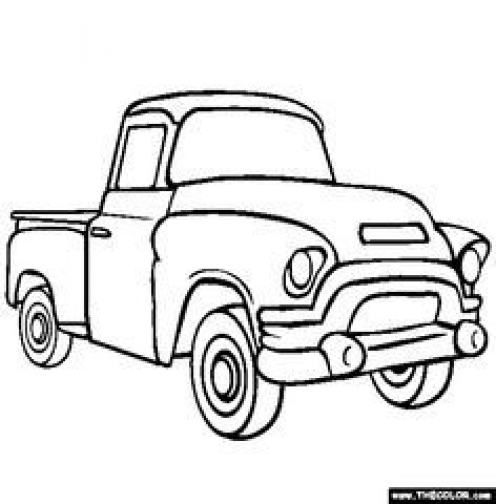 Pickup truck coloring page free pickup truck online coloring kidswoodcrafts truck coloring pag monster truck coloring pag little blue trucks