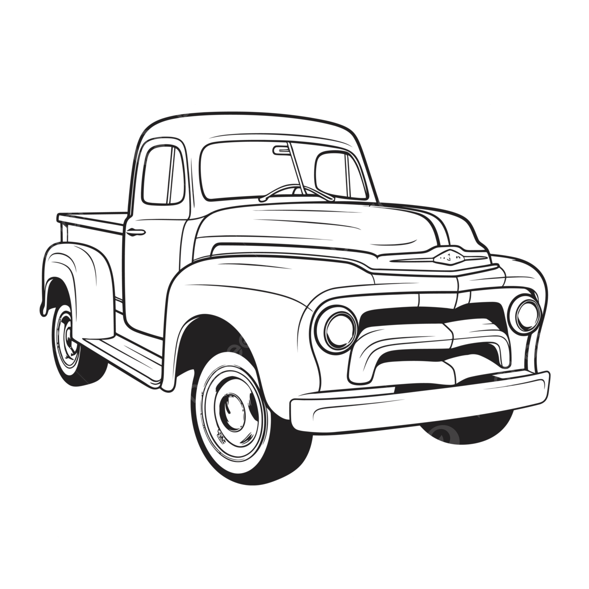 Old pickup truck png transparent images free download vector files