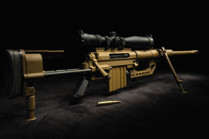 The cheytac m intervention sniper rifle eliminates military targets from miles away