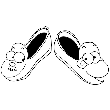 Premium vector shoe cartoon doodle kawaii anime coloring page cute illustration drawing character chibi manga ic