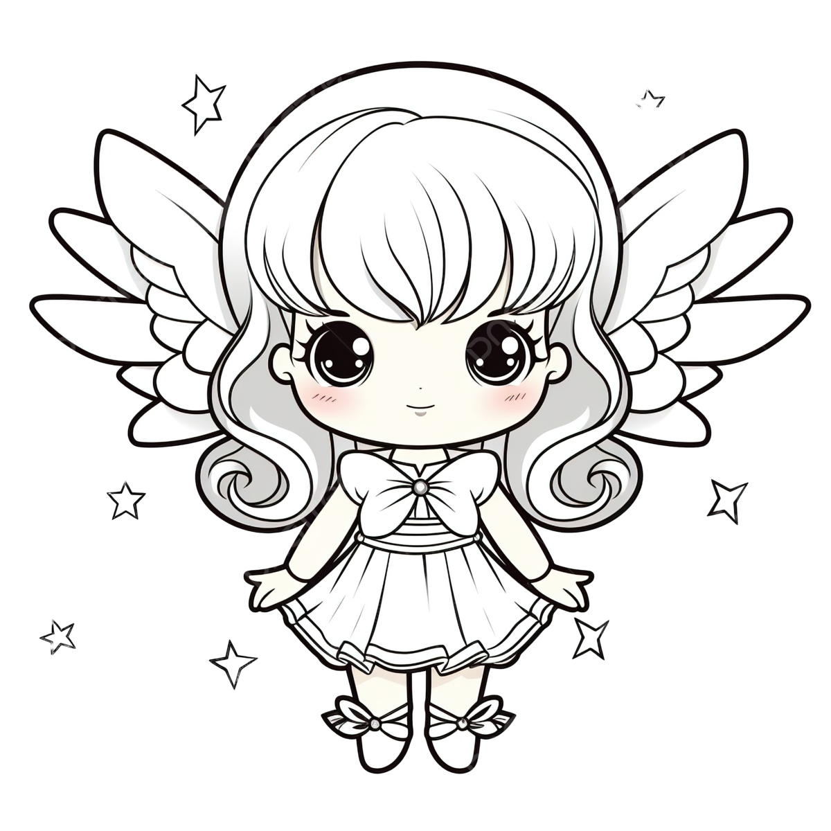 Angel cartoon doodle kawaii anime coloring page cute illustration drawing clipart character chibi manga ics car drawing anime drawing cartoon drawing png transparent image and clipart for free download