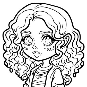 Page adorable afro girl coloring page images