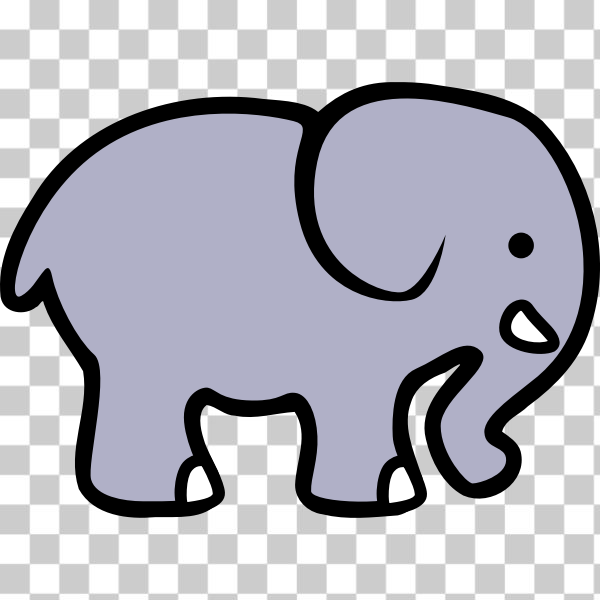 Free svg d cartoon elephant