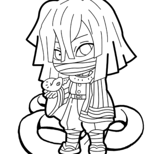 Iguro obanai coloring pages printable for free download