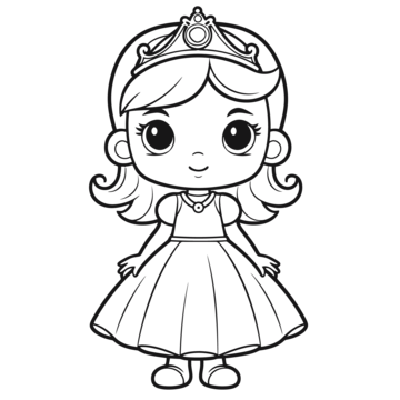 Princess cartoon drawing png transparent images free download vector files