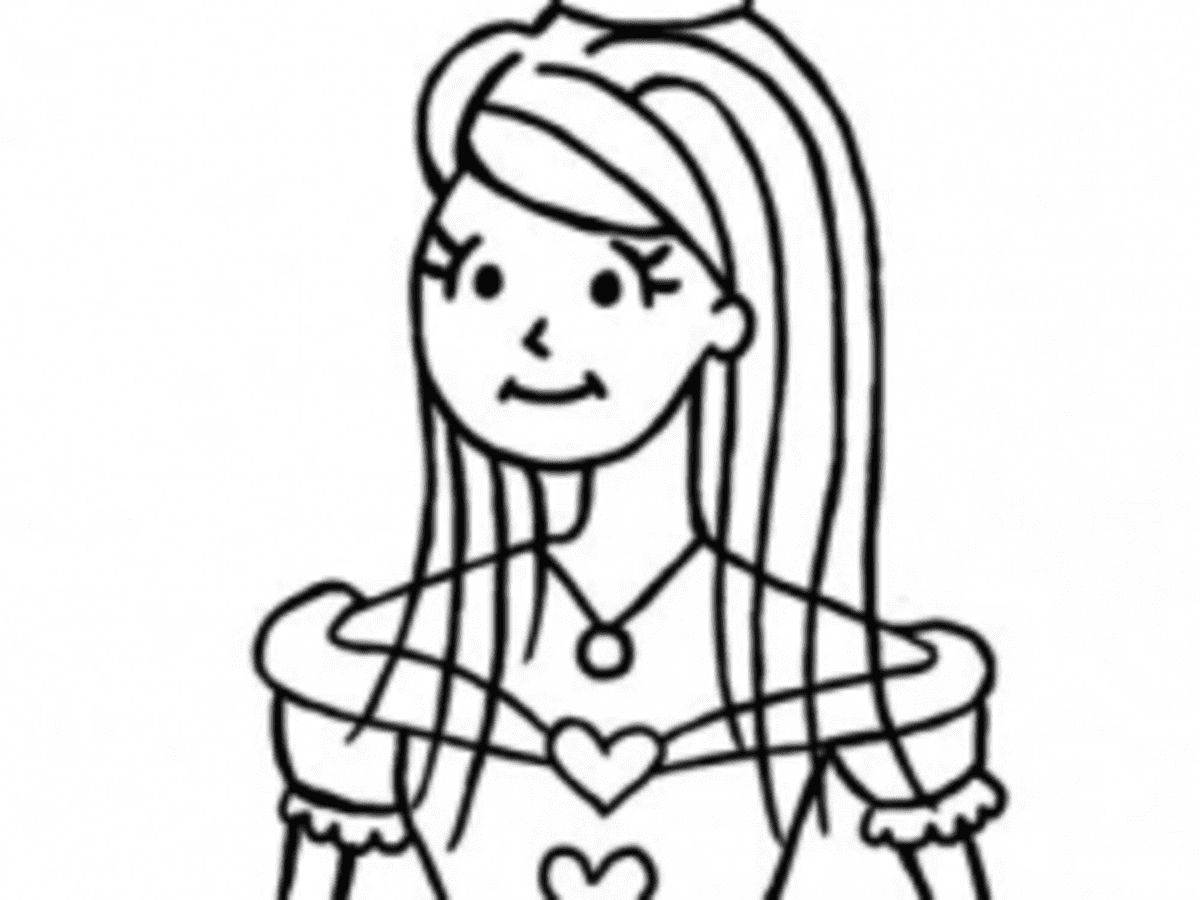 How to draw a princess step