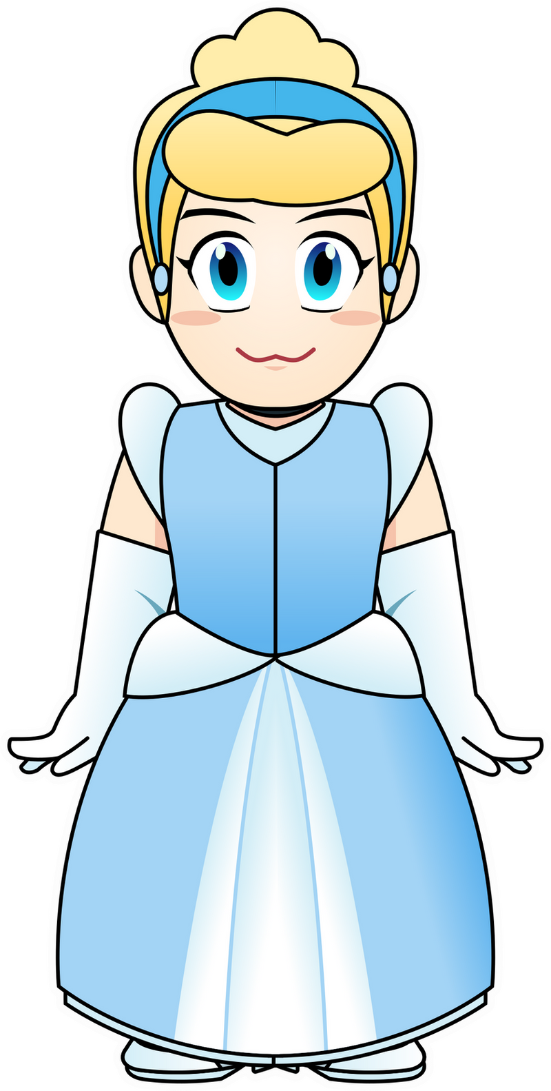 Cinderella chibi by aong on