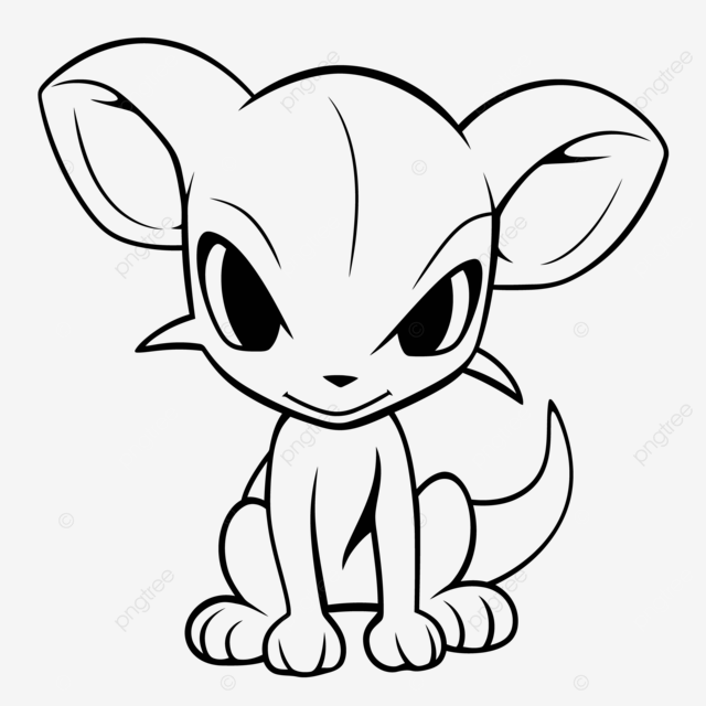 Pokemon mouse coloring page outline sketch drawing vector mouse drawing wing drawing ring drawing png and vector with transparent background for free download