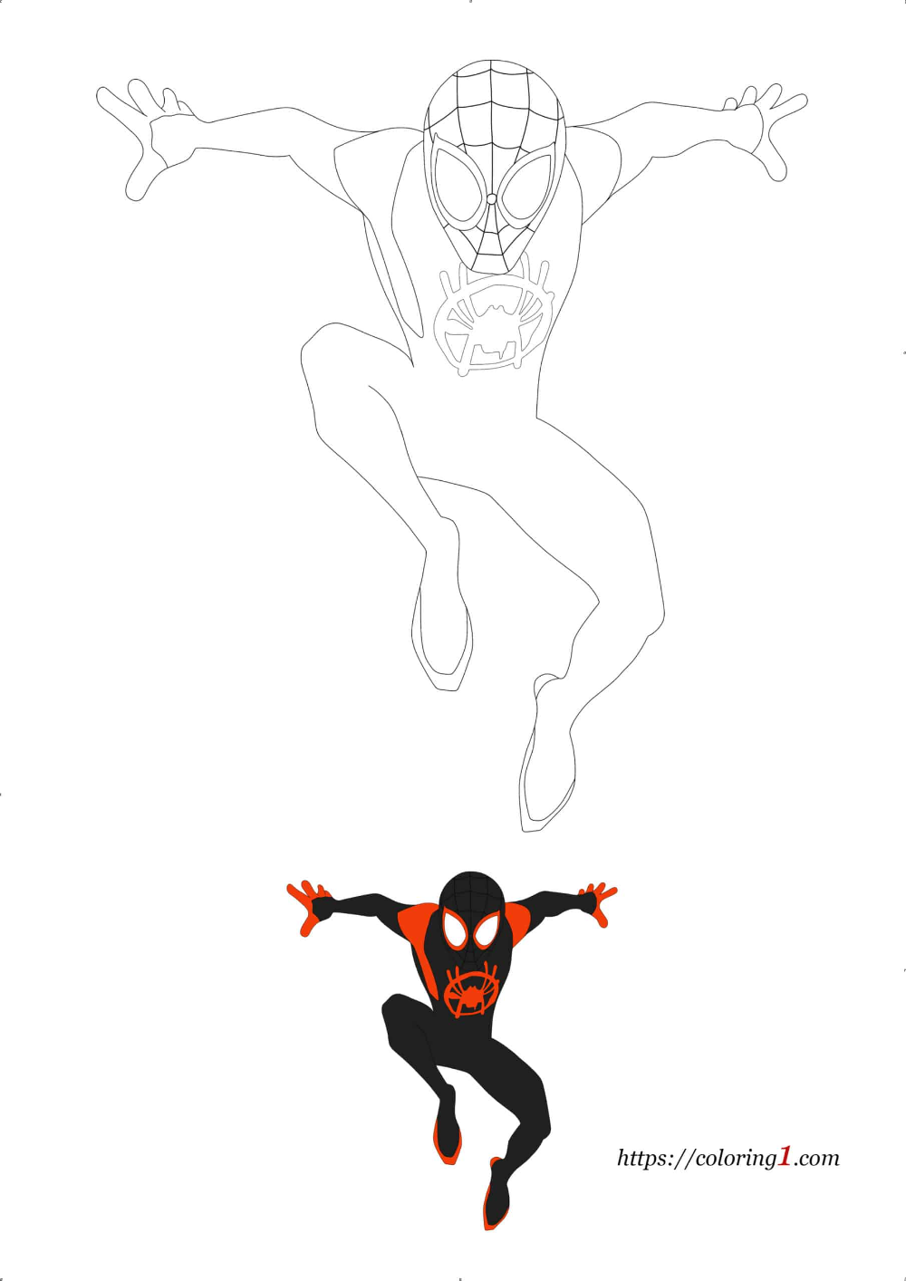 Miles ideas spiderman coloring spiderman coloring pages