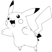 Pikachu coloring page free printable coloring pages