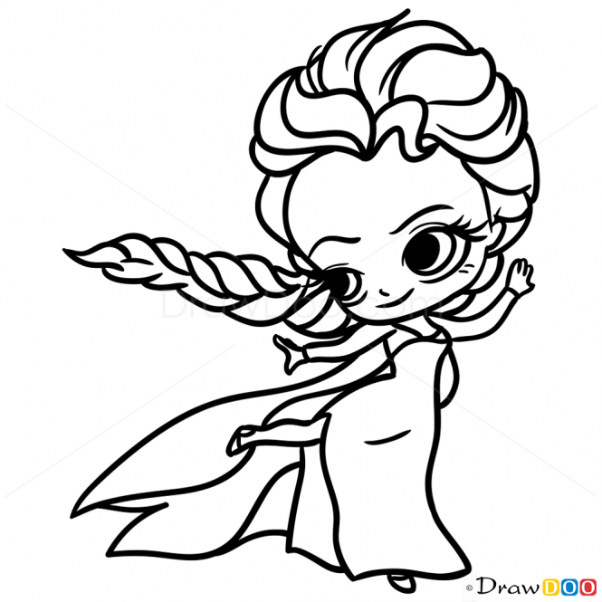 How to draw elsa chibi disney princess coloring pages free disney coloring pages superhero coloring pages