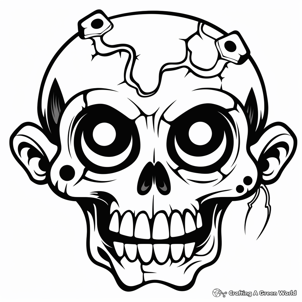 Skull coloring pages