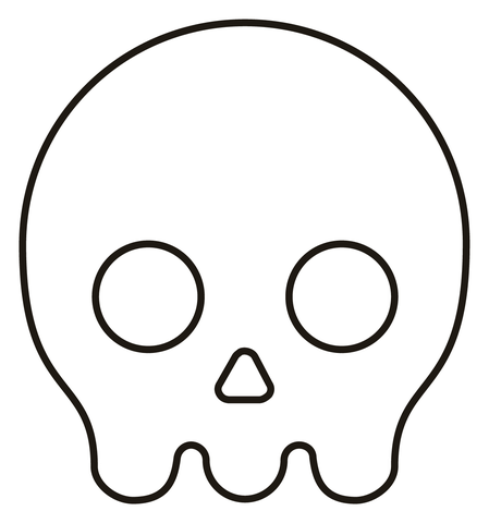 Skull coloring page free printable coloring pages