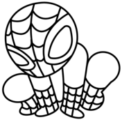 Chibi superman coloring page free printable coloring pages