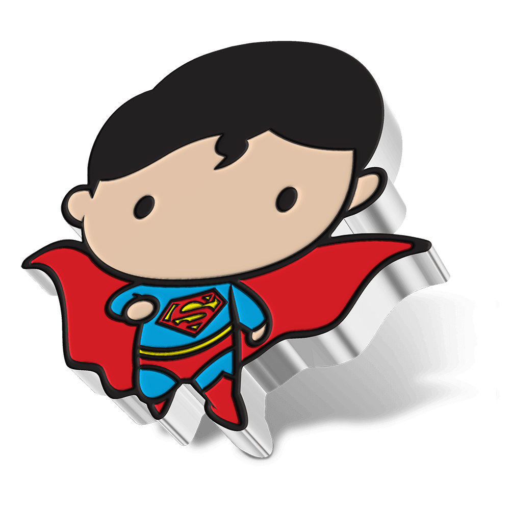 Supermanâ flying oz silver chibi coin â dc ics new zealand mint