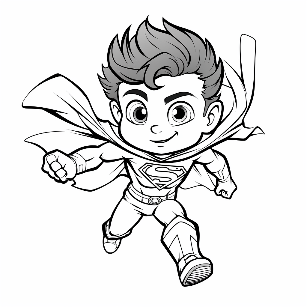 Superman coloring pages