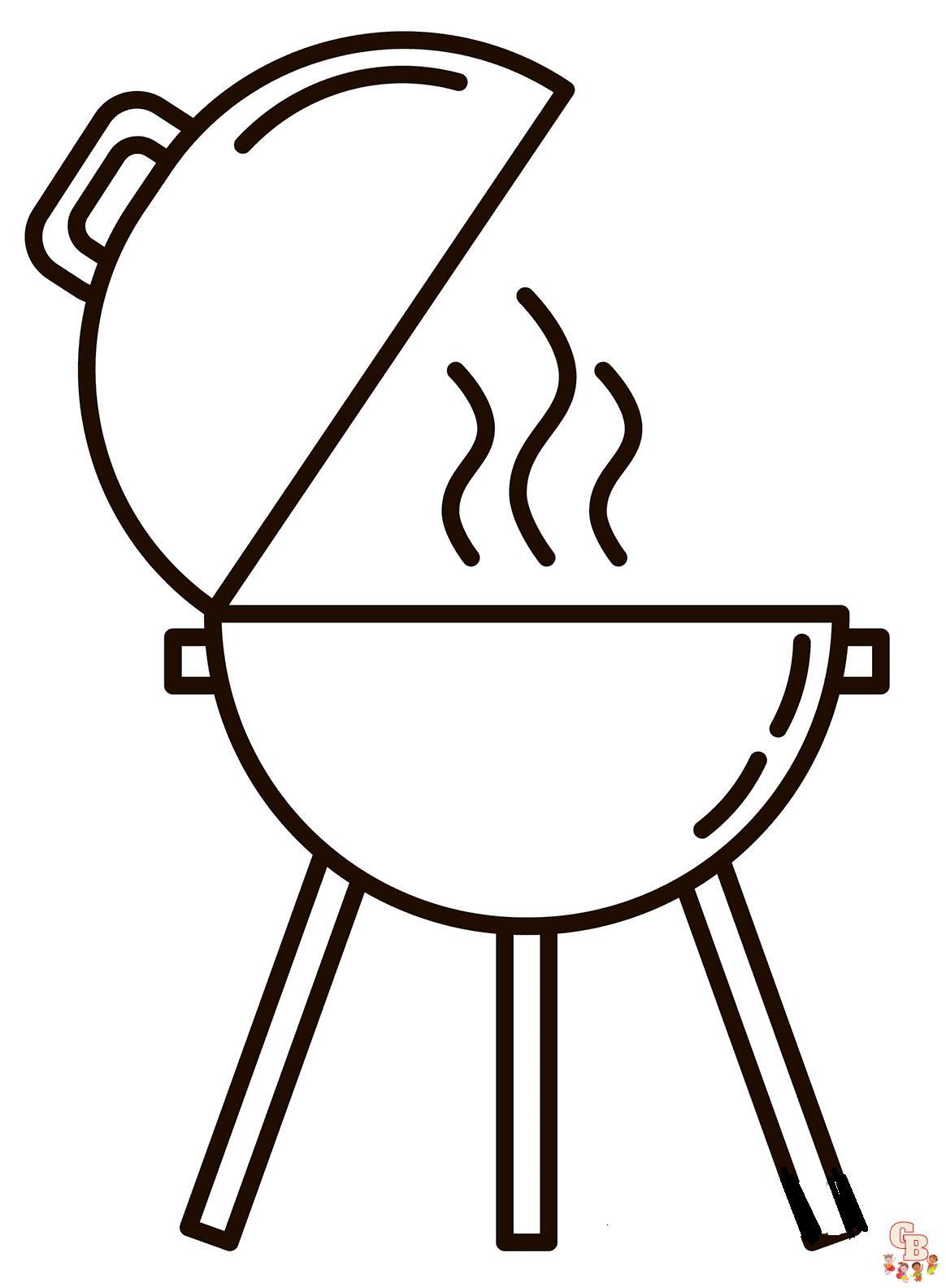 Printable bbq coloring pages free for kids and adults