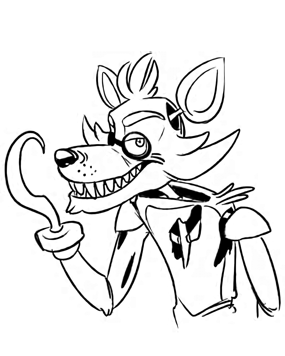 Cute five nights at freddys coloring page