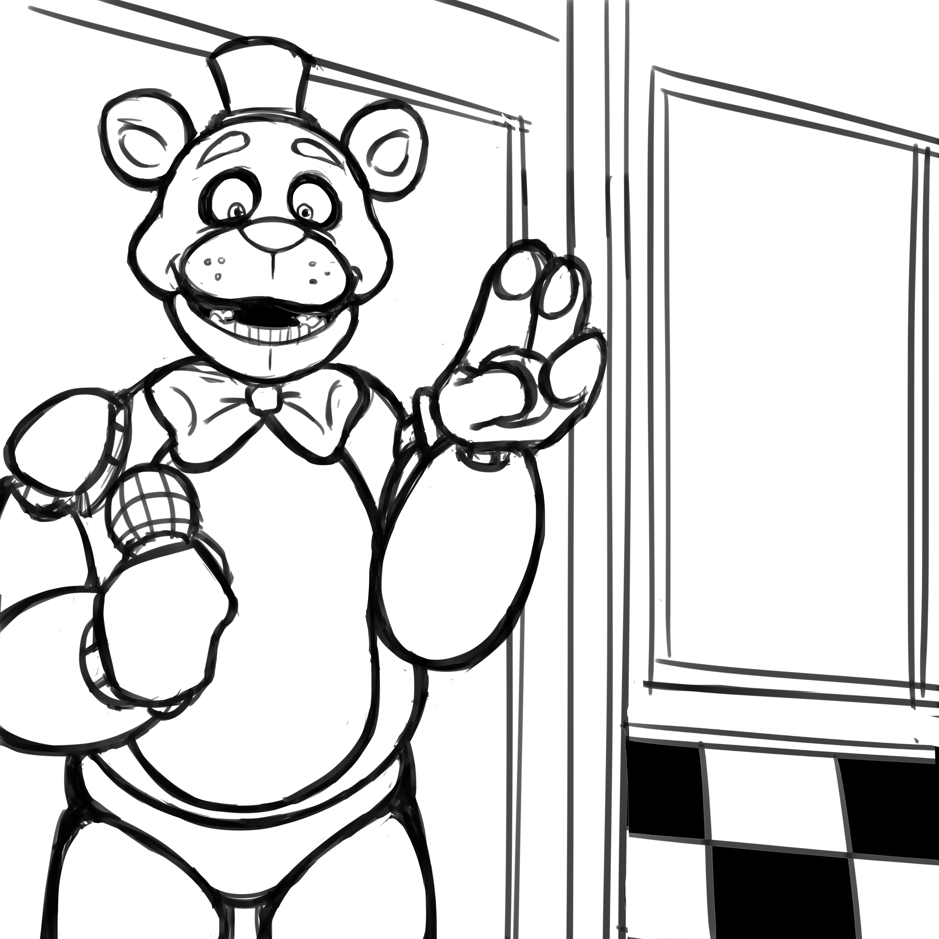 Fnaf but freddy had a good day so he wont kill you rfivenightsatfreddys