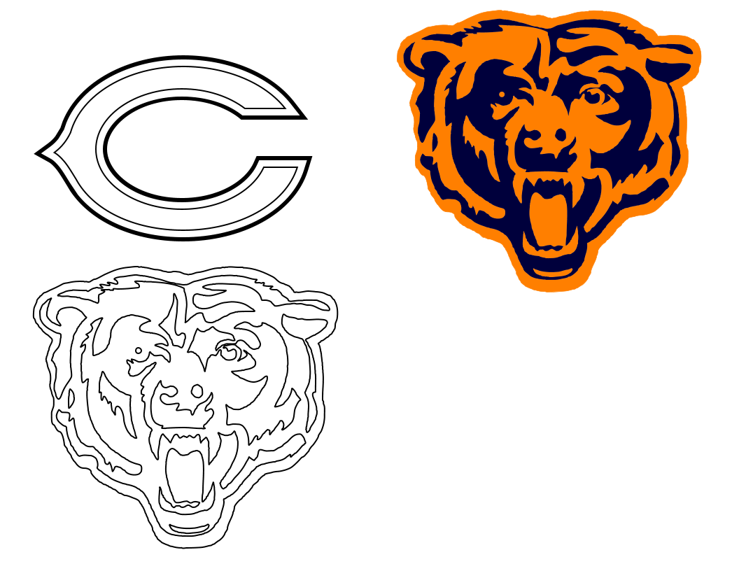 Chicago bears logo tattoo stencils chicago bears logo chicago bears wallpaper chicago bears football