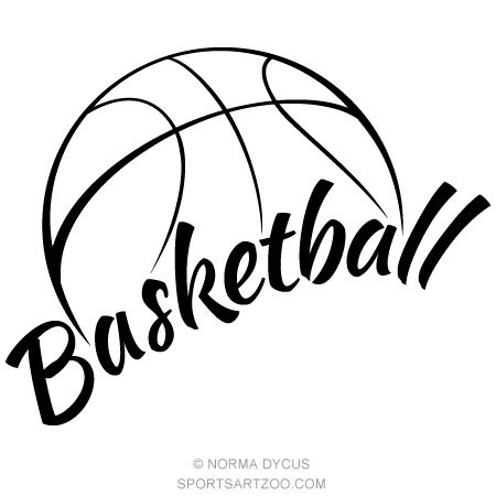 Basketball with fun text â sportsartzoo basketball clipart basketball design basketball tattoos