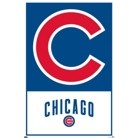 Trends international mlb chicago cubs team logo poster